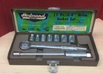Herbrand 11-pc 3/8" Drive Sae Socket Set Ratchet Extension Spark Plug Metal Box. Fixed Price $44.99.