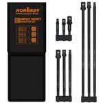 9pc Impact Grade Power Drill Sockets Adapter Set 1/4 3/8 1/2 Extension Bar Long. Fixed Price $19.99.
