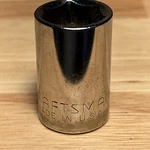 Craftsman 11/16" 6 Point 1/2" Drive Shallow Socket 44058 Inverted G Made In Usa. Fixed Price $9.99.