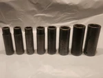 Snap-on Tools 1/2" Drive 6-point 8/piece Sim Deep Impact Sockets 6 Sae 2 Metric. Fixed Price $99.95.