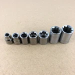 Vtg Craftsman 7 Piece Set Of 8 Point Sockets 3/8" & 1/2" Drive 1/4" -9/16" Usa. Fixed Price $39.99.