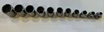 Snap On 211fy 3/8" Dr. 11pc New Logo No Owner Marks Sae Shallow 12pt Socket Set. Fixed Price $136.99.