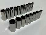 New Craftsman Usa G 20pc Deep 6 Point Socket Set, Metric 9-19mm & Sae 3/8 To 7/8. Fixed Price $159.99.