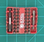 Matco Tools 1/4" Hex Bit Driver Set Flat Phillips Torx Screwdriver Bits. Fixed Price $50.00.