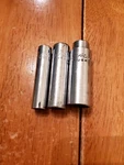 Mac Tools 1/4 Drive 5/16 3/8 1/2 6pt Deep Sockets Lot Of 3. Fixed Price $30.00.