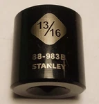 Stanley 13/16" X 3/8" Standard Socket 88-983b 6 Pt Black Chrome Free Shipping. Fixed Price $9.96.