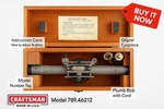 Vintage Sears Craftsman Transit Level Model 789.46212 Wood Case Plumb Bob Usa. Fixed Price $200.00.