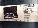 Buffalo Brand 40 Piece Sae & Metric 1/4 3/8 Inch Drive Socket Set #230240 T1. Fixed Price $8.00.