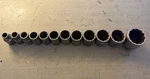 Mac Tools Usa 12pc Used 1/2 Drive 12 Point Socket Set 3/8"-1" + 1-1/4" V Series. Fixed Price $100.00.