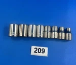 8 Piece Craftsman G2 And S-ae 1/2 Socket Set Metric 12pt Shallow. Fixed Price $39.99.