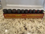 Mac Tools 3/8" Drive Metric Swivel Impact Socket Set 10-19mm W/ Tray 10 Pc Xup6. Fixed Price $195.00.