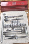 Indestro Super, 1/2" Drive Sae 26pc Socket Set Tool Box Ext Ratchets Bb, Tools. Fixed Price $229.00.