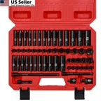 Mayouko 55pcs 1/4 Inch Drive Master Impact Socket Set, With Accessory. Fixed Price $50.13.