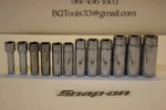 Snap-on 212sfmy 12 Pc 3/8" Drive 12-point Metric Flank Deep Socket Set. Fixed Price $215.90.