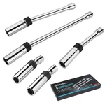Duratech 5pcs Swivel Magnetic Spark Plug Socket 5pc (5/8", 9/16", 0.551"). Fixed Price $58.04.
