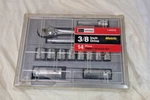 Vtg. -v- 70's Series Unopened & New - Craftsman 14 Pc. 3/8" Socket Set Metric. Fixed Price $105.00.