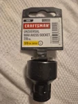Nos Craftsman Universal Max Axess Socket 3/8" Drive 7/8" 12 Pt. Fixed Price $12.88.