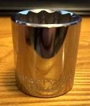 Craftsman 32 Mm X 1/2 In. 12 Point Standard Shallow Socket Cmmt44245 Like New!. Fixed Price $12.99.