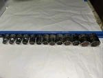 Snap-on 1/2" Drive 13 Piece Socket Set Tw121a- Tw361. Fixed Price $329.99.