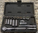 Stanley Workmaster 3/8 Drive Near Complete Tool Socket Set 19 Piece & Case. Fixed Price $21.95.
