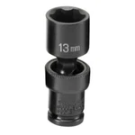 Grey Pneumatic 913ums 1/4" Surface Drive X 13mm Standard Universal Socket. Fixed Price $26.55.