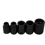 S-k 1/2" Drive Impact Socket Set 6pt 5pc Sae Usa 3/8 7/16 5/8 11/16 13/16 Vtg. Fixed Price $27.43.