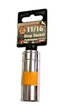 New Performance Tool 11/16" Deep Socket 3/8" Drive W38322. Fixed Price $9.95.