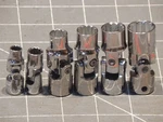 Snap On 6pc 1/4 3/8 Drive Spline Universal Swivel Socket Set 1/4" 5/8" 12pt Dr. Fixed Price $531.99.