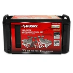 Husky 280 Piece Mechanics Tool Set W/ Hard Case Sae Metric Socket Wrench Ratchet. Fixed Price $112.86.