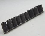 Snap On Imfml 3/8" Drive 9pc Metric Shallow Impact Socket Set 9-14mm 19 21 24. Fixed Price $99.95.