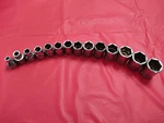 Snap-on Tools 14 Pc 3/8" Metric 6-19 Mm Fsm Shallow Sockets. Fixed Price $198.99.