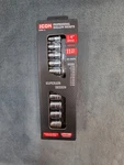 Icon 58100 1/4" Drive Metric Professional Shallow Socket Set S1sm-11. Fixed Price $24.99.