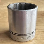 Williams Tools 1-1/2" Shallow Socket 1/2" Drive 12 Point St-1248 Made In Usa. Fixed Price $21.95.