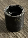 Matco Tools Bp246a 3/4" Sae Shallow Impact Socket 3/8" Drive 6 Point. Fixed Price $15.40.
