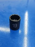Matco Tools Bp19m2v, 3/8" Drive. 19mm. Impact Socket, Shallow, 12pt New. Fixed Price $24.50.