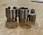 Mac Tools: Usa 6-point Socket Lot - 1/4 & 13/16 3/4. 3 Total.. Fixed Price $40.00.