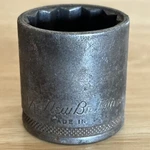 New Britain 1-1/16" Shallow Socket 1/2" Drive 12 Point Knurled Nt1234 Usa. Fixed Price $11.99.