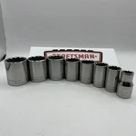 Craftsman G Series 1/2 Drive 12 Point Sae Socket Set 8pc 47501-47516 7/16 To 7/8. Fixed Price $59.90.