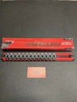 Snap-on Tools New Red 1/4" Drive Sae 14 Post Lock-a-socket Rail Las14sr. Fixed Price $25.00.