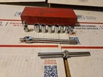 Snap-on 1/4 Dr Case T Handle Breaker Bar Universal & Sockets Kra-222b Mv5 Mvn10a. Fixed Price $80.00.