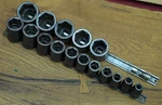 Snap-on 16-piece 1/2" Drive 6-point Shallow Impact Socket Set 3/8" To 1-5/16". Fixed Price $219.95.