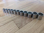 Craftsman Usa 3/8 Drive 12 Point Shallow Metric Socket Set 9 - 19 Mm. Fixed Price $29.99.