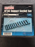 Craftsman Sae Deep Impact Socket Set 1/2" Drive 6 Point 12pc Gk 19440 Usa. Fixed Price $110.00.