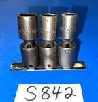 Mac Tools 3 Piece 3/8 Drive Sae. Deep Impact Universal Sockets 1/2, 9/16, 5/8. Fixed Price $105.00.