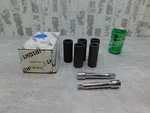 5 New Wright Deep Impact Socket 1" X 1/2" Drive, 6 Point, + 2 Extensions 4932. Fixed Price $60.00.