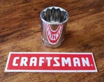Craftsman 12pt Std. 1/2" In Dr Shallow Sae/metric Sockets - Any Size. Fixed Price $8.12.