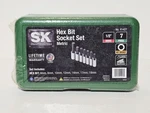 New Nos Sk Tools Usa 7 Piece 1/2" Drive Metric Hex Bit Socket Set. Fixed Price $149.95.