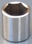 Husky Tools, 3/8" Drive Chrome Shallow Socket, 3/4" Sae, 6 Point, #22024. Fixed Price $4.50.