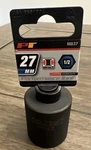 Performance Tool M837 1/2 Inch Drive 27mm 6pt Impact Socket. Fixed Price $5.95.