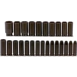 Proto J74216 1/2" Drive 25 Piece Metric Deep Impact Socket Set - 6 Point. Fixed Price $312.57.